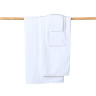 Living & Co Plush Plain Spa Towel White