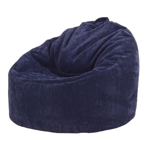 Living & Co Bean Bag Moon Chair Cover Corduroy Blue 200L