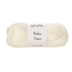Uniti 4-ply Baby Acrylic Yarn Cream 50g