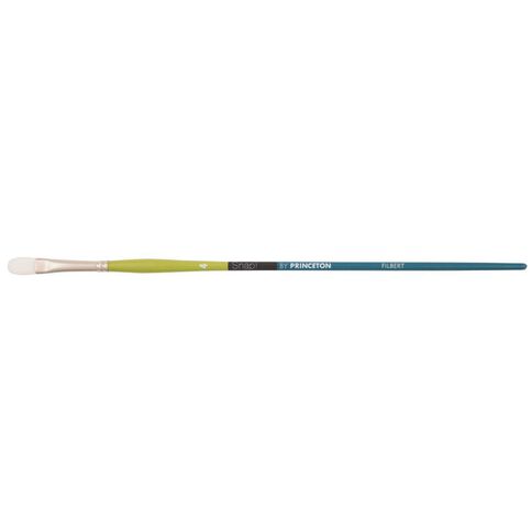 Princeton Snap Brush Long Handle Taklon Filbert 4 White
