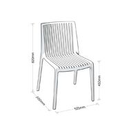 Cool Indoor/Outdoor Stacker Chair Charcoal