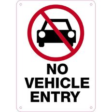 WS No Vehicle Entry Sign Small 340mm x 240mm