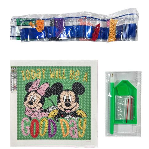 Mickey Mouse Kids Gem Art- Good Day