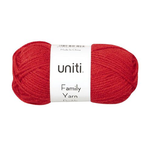 Uniti Double Knit Family Yarn Red Mid 50g