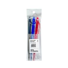 Just the Basics Ball Pen 3 Pack - Limit 6 per Customer