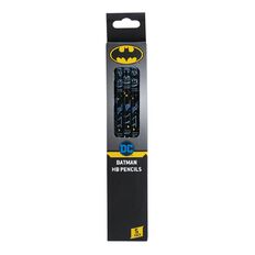 Batman Warner Bros Pencils HB 5 Pack Blue Dark