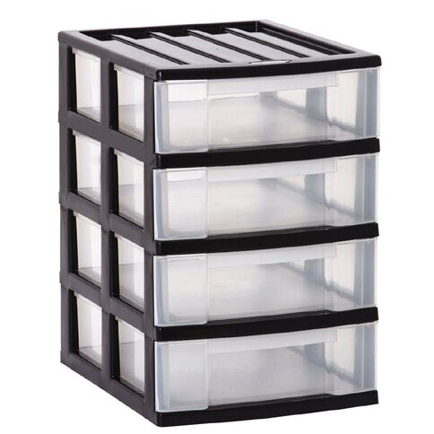 Taurus Storage Drawers 4 Tier Grey A4 Warehouse Stationery Nz Taurus Storage Drawers 4 Tier Grey A4