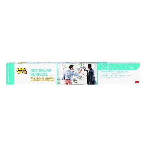 Post-It Dry Erase Surface Whiteboard Film Roll 1800 x 1200mm White