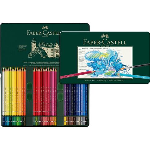 Faber-Castell Albrecht Durer Watercolour Pencils Tin of 60 Assorted