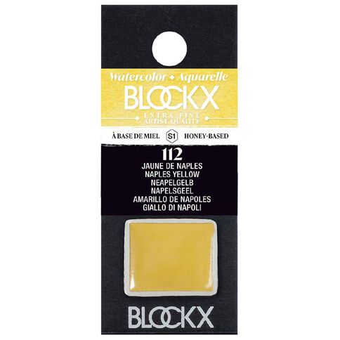 BLOCKX Watercolour Half Pan S1 112 Naples Yellow Yellow