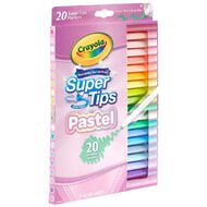 Crayola Super Tip Markers Pastels Assorted 20 Pack