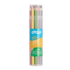 Triangle Shaped Coloured Pencils with Case 20 Piece