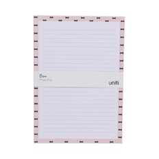 Uniti Bow Memo pad Pink