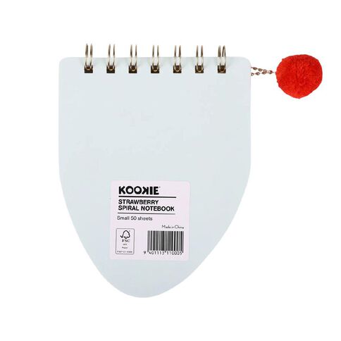 Kookie Strawberry Sprial Notebook Small