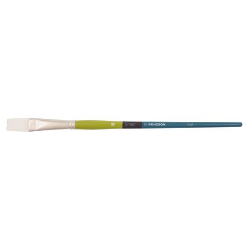 Princeton Snap Brush Long Handle Taklon Flat 10 White