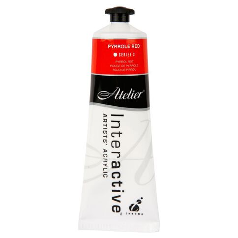 Atelier S3 Arylic Paint Pyrrole Red 80ml
