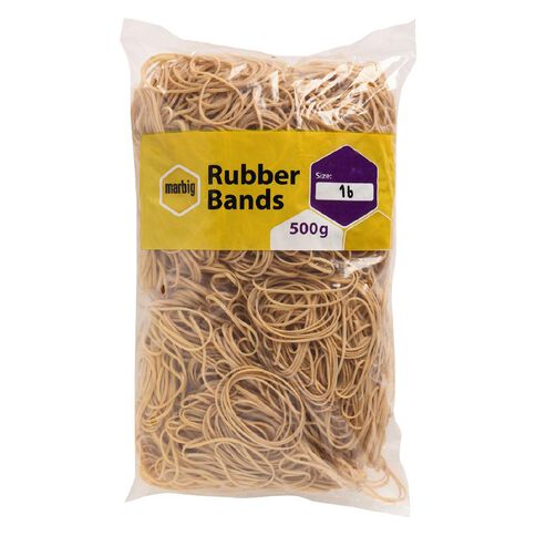 Marbig Rubber Bands 500g #16 Brown