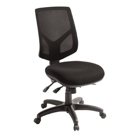 Crew 3 Lever Highback Ergonomic Mesh Chair Black