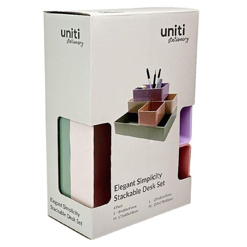 Uniti Stationery Elegant Simplicity Desk Set 4 Pieces