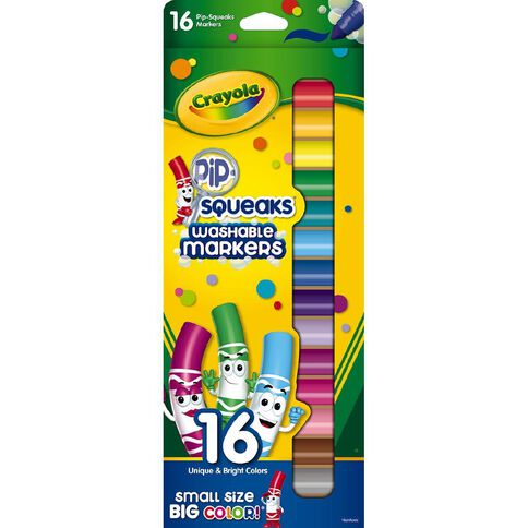 Crayola Pipsqueaks Washable Markers Multi-Coloured 16 Pack