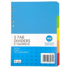 WS 5 Tab Dividers Cardboard A4