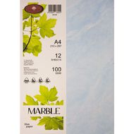 Direct Paper Marble Paper 100gsm Blue A4 12 Pack