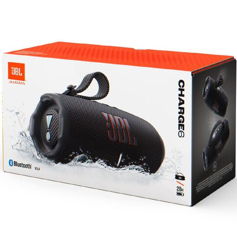 JBL Charge 6 Portable Bluetooth Speaker Black JBL Charge 6 Portable Bluetooth Speaker Black