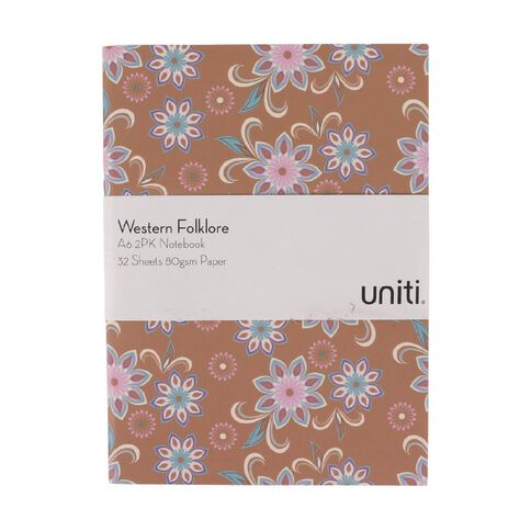 Uniti Western Folklore Notebook A6 2 Pack
