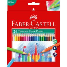 Faber-Castell Tri Colour Pencil Box 24 Assorted