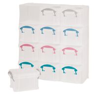 Uniti Plastic Storage Box with 12 Compartments
