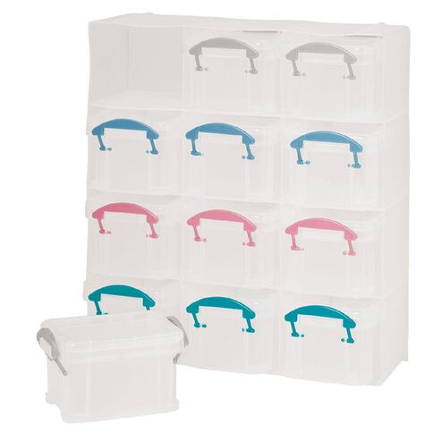 Uniti Plastic Storage Box with 12 Compartments