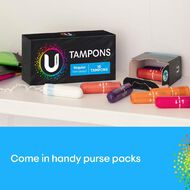 U By Kotex Regular Tampons 16 Pack