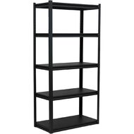 Precision Firstline Flatpack Screwless Steel Shelving 1800h Black