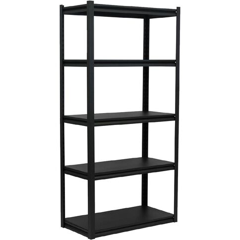 Precision Firstline Flatpack Screwless Steel Shelving 1800h Black