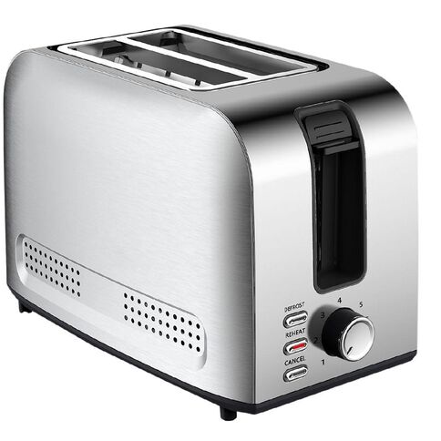 Living & Co 2 Slice Toaster Stainless Steel Stainless Steel