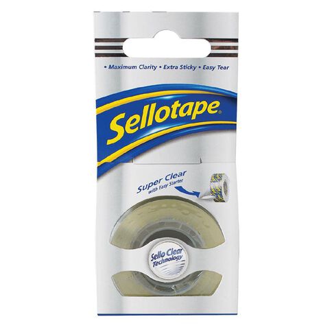 Sellotape Invisible Matt On-Hand Tape Dispenser Refill Rolls 18mm x 15m 2  Pack