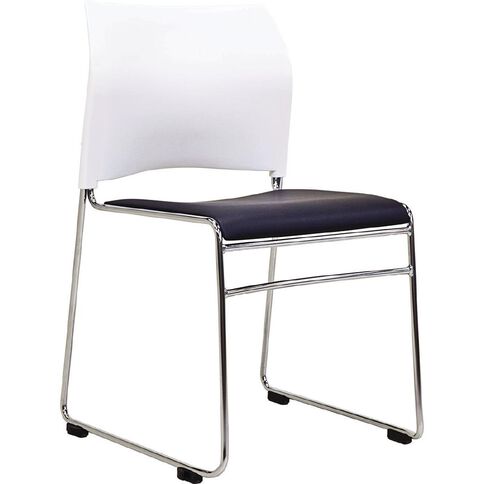 Buro Seating Maxim Stacker Chair Black/White