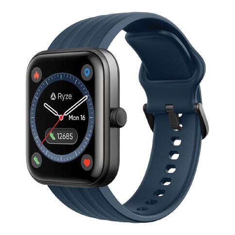 Ryze Evo Smart Watch With Alexa Red + Blue