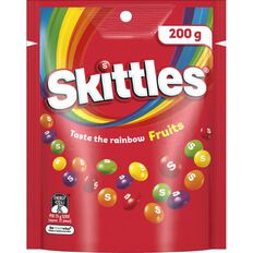 Skittles Fruits Lollies Large Bag 200g