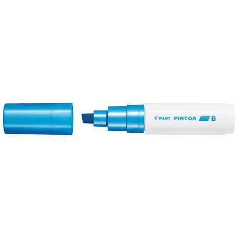 Pilot Pintor Marker Chisel Metallic Broad 8.0mm Tip Blue
