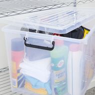 Living & Co Rolling Organiser 62L Clear