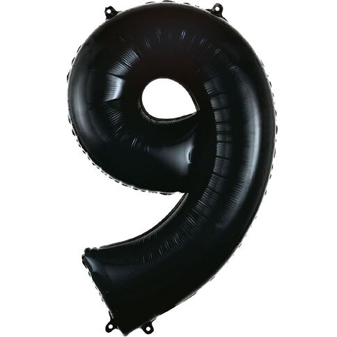 Anagram #9 Foil Balloon Supershape 36in Black