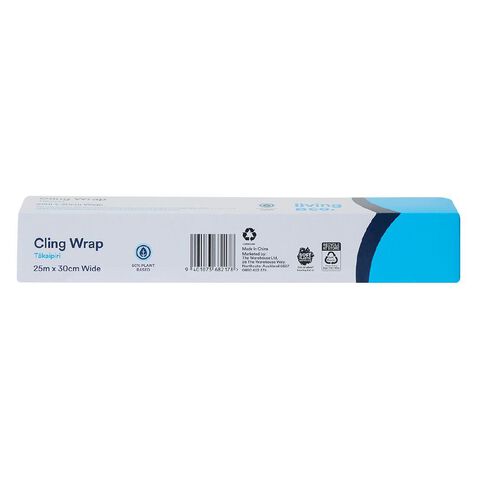 Living & Co 50% Plant-Based Cling Wrap 25m