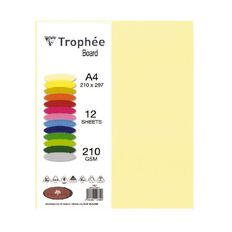 Trophee Board 210gsm 12 Pack Canary