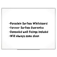 Boyd Visuals Porcelain Whiteboard White 600mm x 400mm White