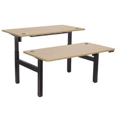 Emerge HA SM Back to Back W1800 x 800 Black Legs Beech Top