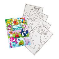 Crayola 96 Page Coloring Book with Stickers Animal Friends