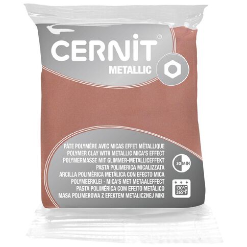Cernit Polymer Clay Metallic 56g Pink Gold Gold
