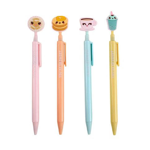 Kookie Yum Cafe Pen 4 Pack Multi-Coloured
