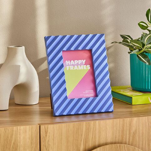 Happy Frames Large Ribbed 10x15 Purple